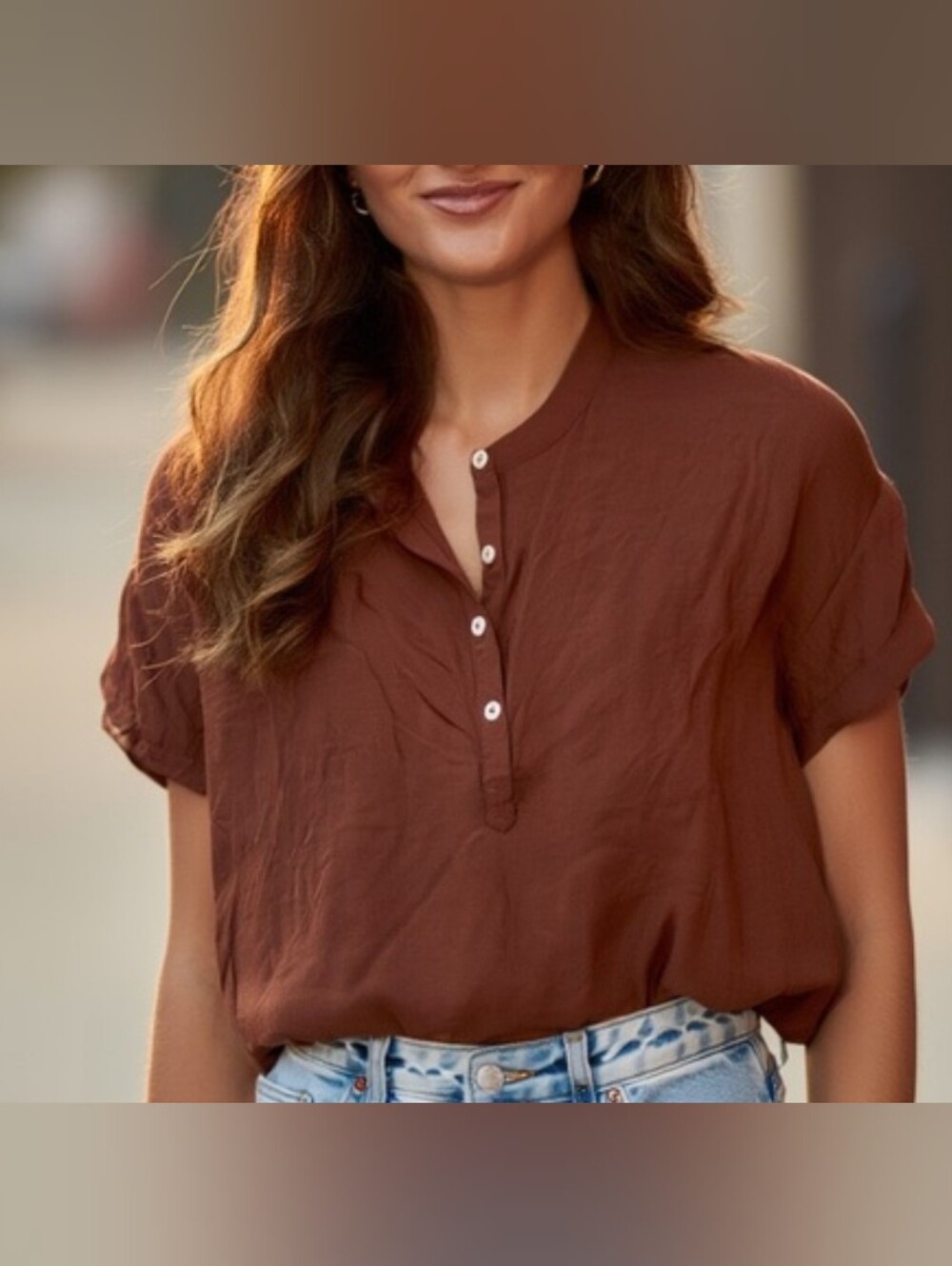 Frank & Oak, Short-Sleeve Henley Top